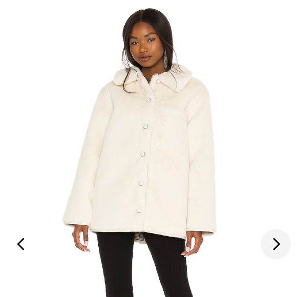 Lovers and friends Natalia reversible fur coat Pearl - Picture 2 of 5